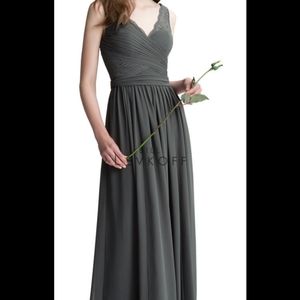Bill Levkoff Bridesmaid Dress 1410 Charcoal